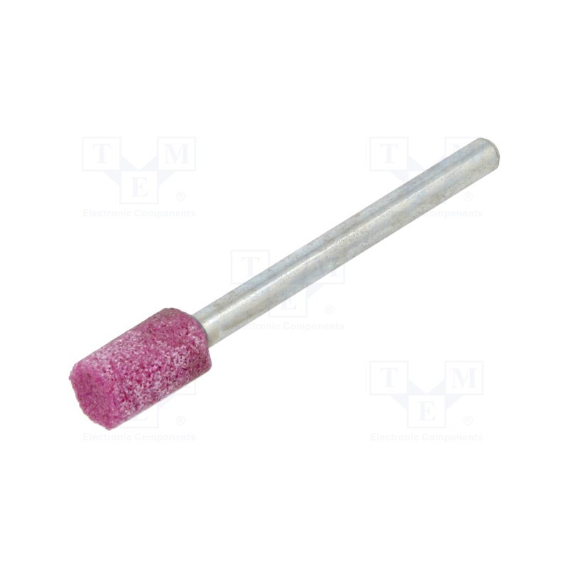 10 pcs : MA.005 - Grindingstone, Ø: 6mm, Ø: 3mm, Tip mat: aluminium oxide