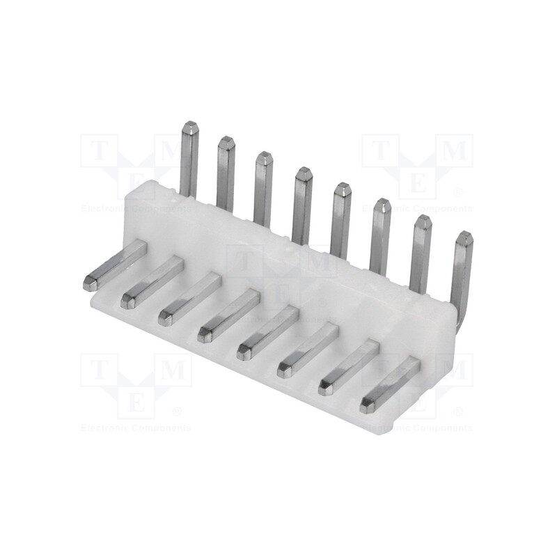 10 pcs : NS39-W8K - Socket, wire-board, male, NS39, 3.96mm, PIN: 8, THT, 250V, 7A, tinned