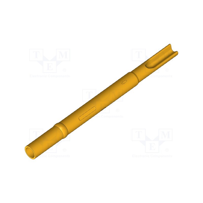 10 pcs : KS-001 30 G - Test probe socket, Contact plating: gold-plated, soldered