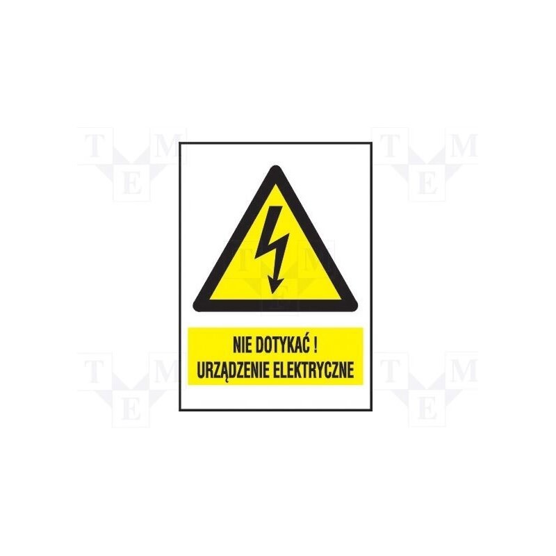 10 pcs : 1EOA105/148PCV - Safety sign, warning, PVC, W: 105mm, H: 148mm
