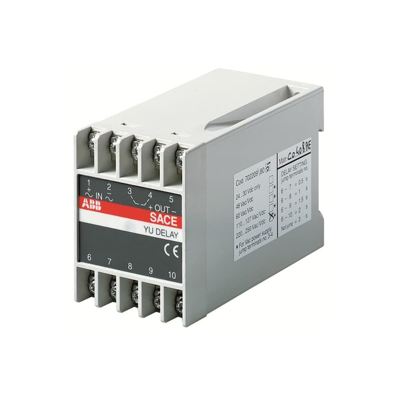 1 pcs - ABB Electronic Time Delay for use with E1, E1.2, E2, E2.2, E3, E4, E4.2, E6, E6.2, T7, T8, X1, XT7-XT7M