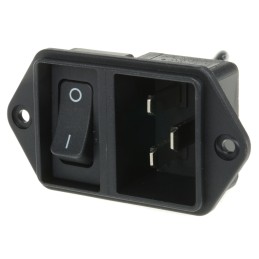 1 pcs - Schurter C20 Panel Mount IEC Connector Male, 20A, 250 V