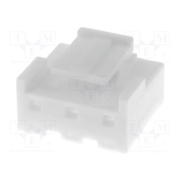 10 pcs : NVR-03 - Plug, wire-board, female, 5mm, PIN: 3, white, Type: w/o contacts