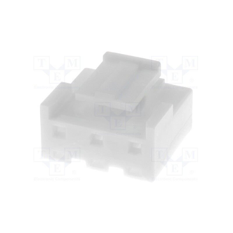10 pcs : NVR-03 - Plug, wire-board, female, 5mm, PIN: 3, white, Type: w/o contacts