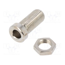 10 pcs : BU 405 NI - Socket, 4mm banana, 32A, 33VAC, 70VDC, nickel plated, -40÷110°C