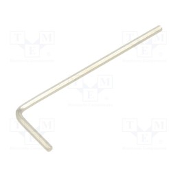 20 pcs : 40001 - Wrench, hex key, HEX 1,5mm, Overall len: 47mm, steel