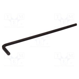10 pcs : 45811 - Wrench, hex key, HEX 2mm, Overall len: 102mm, steel, long