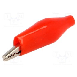 50 pcs : - Crocodile clip, 60VDC, Grip capac: max.6mm, Overall len: 36.5mm