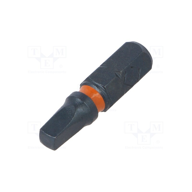 10 pcs : T4560 ROB3 -AS - Screwdriver bit, Robertson, ROB3, Overall len: 25mm