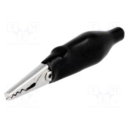 50 pcs : - Crocodile clip, 60VDC, Grip capac: max.6mm, Overall len: 36.5mm