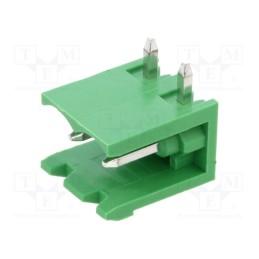 10 pcs : OQ0270510000G - Pluggable terminal block, 5mm, ways: 2, angled 90°, socket, male