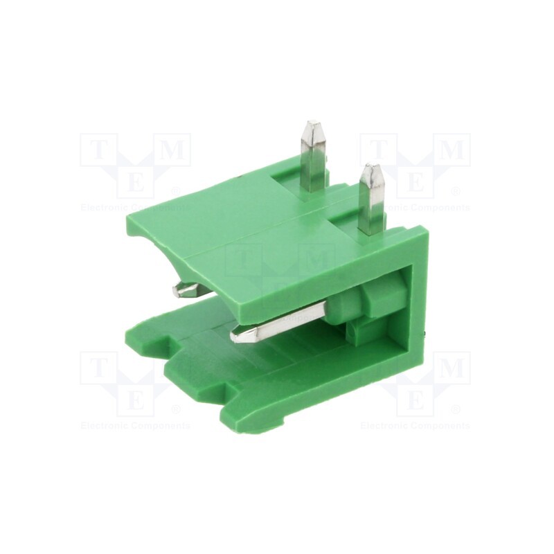 10 pcs : OQ0270510000G - Pluggable terminal block, 5mm, ways: 2, angled 90°, socket, male