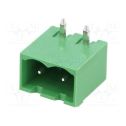 10 pcs : OQ0271510000G - Pluggable terminal block, 5mm, ways: 2, angled 90°, socket, male