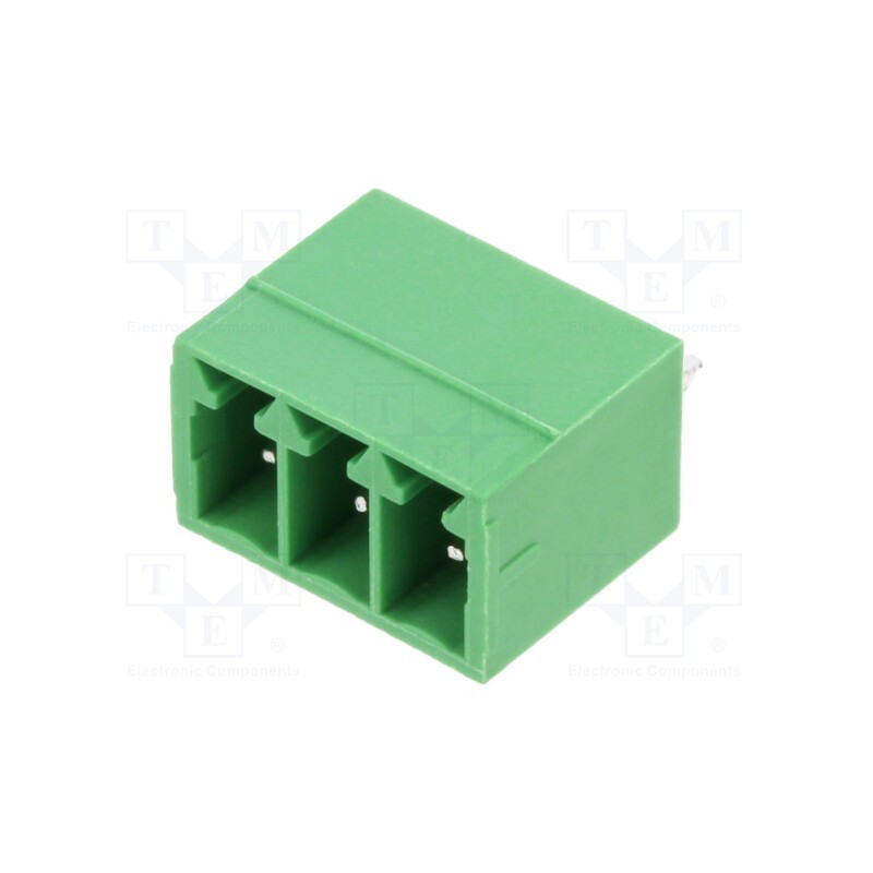 10 pcs : OQ0312500000G - Pluggable terminal block, 3.5mm, ways: 3, straight, socket, male
