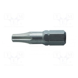 10 pcg : HT1S361 - Screwdriver bit, Torx®, TX10, Overall len: 25mm, 2pcs.