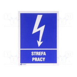 10 pcs : 24EIA/Q3/F - Safety sign, informative, self-adhesive folie, W: 105mm, H: 148mm