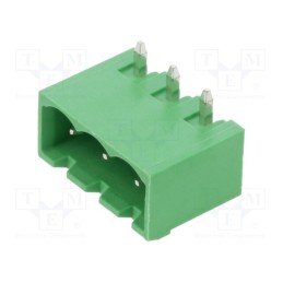 10 pcs : OQ0371510000G - Pluggable terminal block, 5mm, ways: 3, angled 90°, socket, male