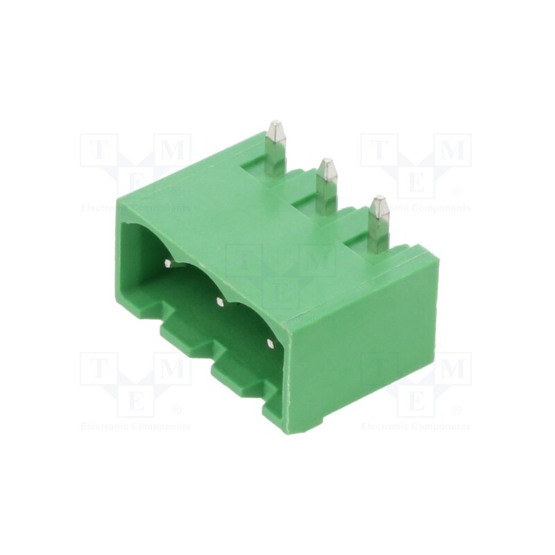 10 pcs : OQ0371510000G - Pluggable terminal block, 5mm, ways: 3, angled 90°, socket, male