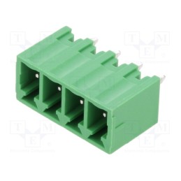 10 pcs : OQ0432500000G - Pluggable terminal block, 3.81mm, ways: 4, straight, socket, male