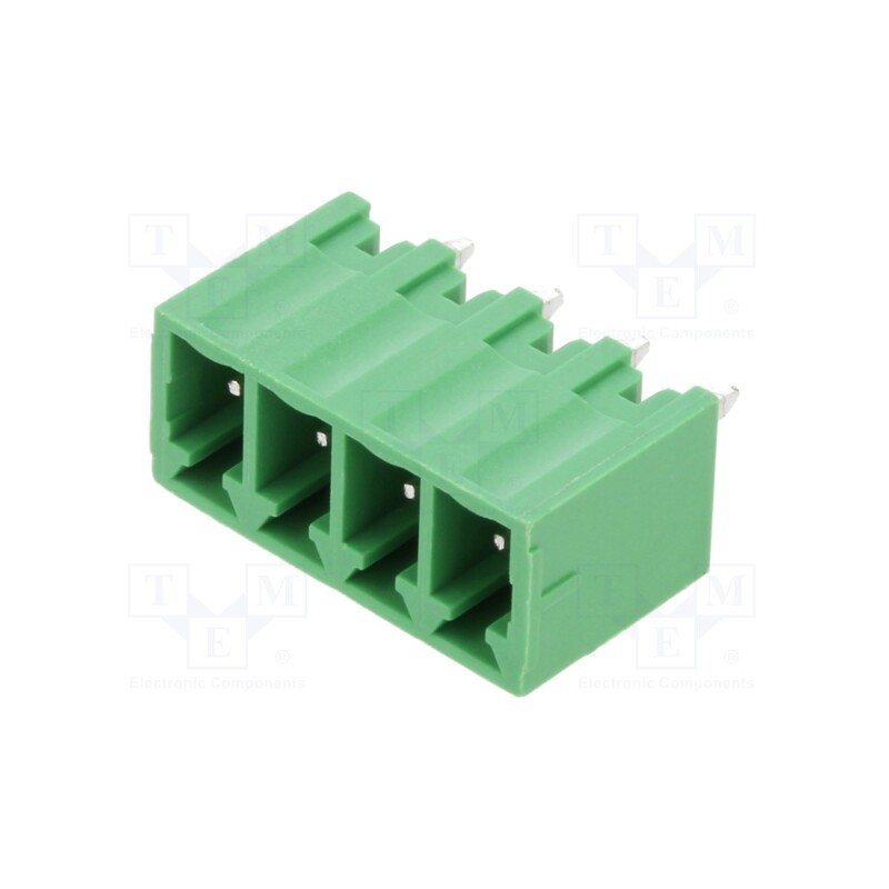 10 pcs : OQ0432500000G - Pluggable terminal block, 3.81mm, ways: 4, straight, socket, male