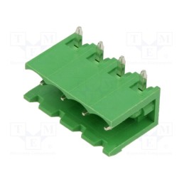 10 pcs : OQ0470510000G - Pluggable terminal block, 5mm, ways: 4, angled 90°, socket, male