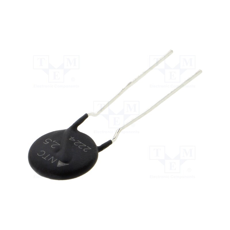 10 pcs : B57238S0259M000 - NTC thermistor, 2.5Ω, -55÷170°C, 3.9W, ±20%, THT, 2800K