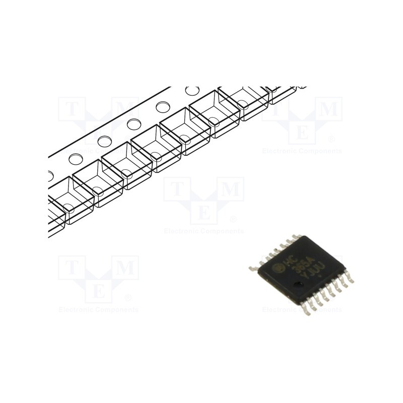 10 pcs : MC74HC365ADTR2G - IC: digital, 3-state,buffer,hex, Ch: 6, CMOS, SMD, TSSOP16, HC, HC