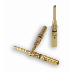 1 pcs - ITT Cannon Male Crimp Circular Connector Contact, Wire Size 24 awg