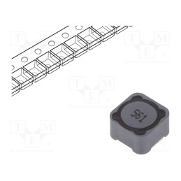 20 pcs : PCS127MT561 - Inductor: wire, SMD, 560uH, 730mA, 1.07Ω, ±20%, 12x12x8mm, -40÷125°C