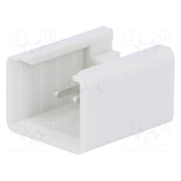 10 pcs : P1102 - Socket, IDC, male, PIN: 2, straight, THT, tinned, 2.54mm, Layout: 1x2