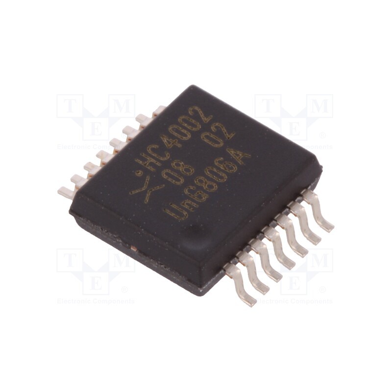 10 pcs : 74HC4002DB,112 - IC: digital, NOR, Ch: 2, IN: 2, CMOS, SMD, SSOP14, 2÷6VDC, , HC