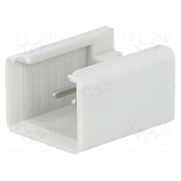 10 pcs : P1302 - Socket, IDC, male, PIN: 2, straight, THT, tinned, 2.54mm, Layout: 1x2