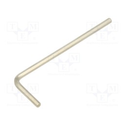 20 pcs : 40011 - Wrench, hex key, HEX 2mm, Overall len: 52mm, steel