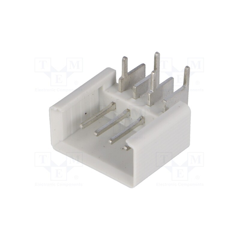 10 pcs : P2104 - Socket, IDC, male, PIN: 4, angled 90°, THT, tinned, 2.54mm