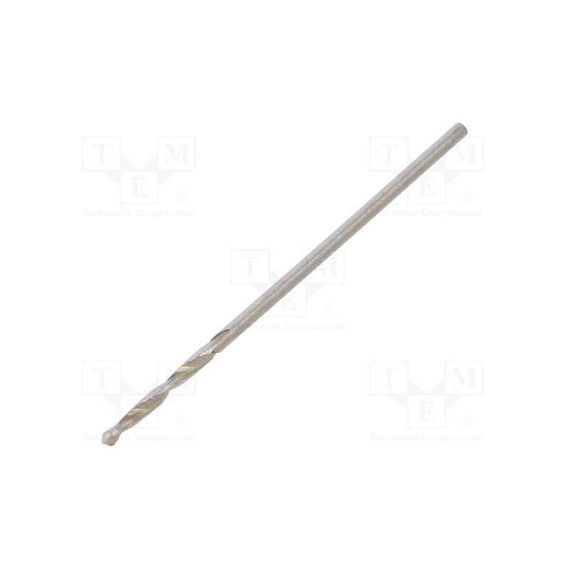 10 pcs : T3100 01 - Drill bit, for metal, Ø: 1mm, L: 34mm, Working part len: 12mm, 1pcs.