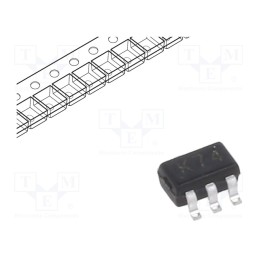 50 pcs : BAS70DW-04-TP - Diode: Schottky switching, SMD, 70V, 70mA, 5ns, SOT363,