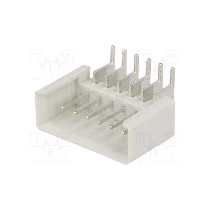 10 pcs : P2306 - Socket, IDC, male, PIN: 6, angled 90°, THT, tinned, 2.54mm