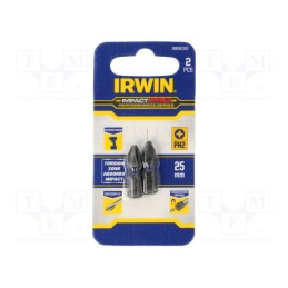 10 pcg : IW6061302 - Screwdriver bit, Phillips, PH2, Mounting: 1/4' (C6,3mm), 2pcs.