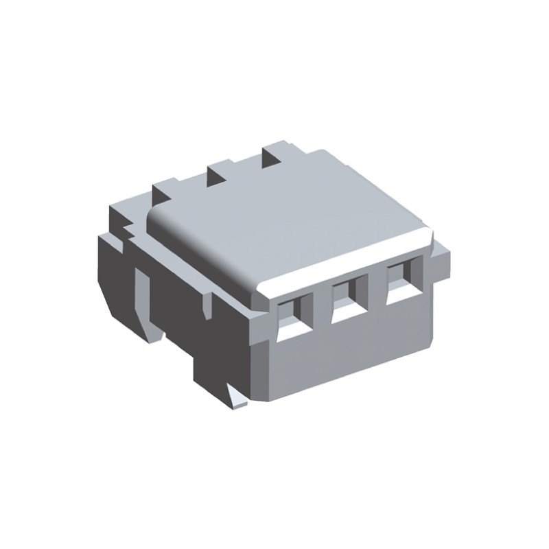 25 pcs - TE Connectivity 3-Way IDC Connector Socket for Cable Mount, 1-Row