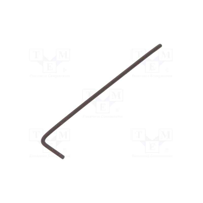 10 pcs : T4411 007 - Wrench, hex key, HEX 0,7mm, Overall len: 30mm