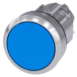 1 pcs - Siemens SIRIUS ACT Series Blue Momentary Push Button Head, 22mm Cutout, IP66, IP67, IP69K