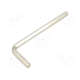 10 pcs : 40051 - Wrench, hex key, HEX 5mm, Overall len: 85mm, steel