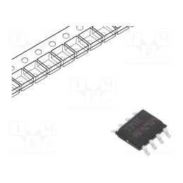 10 pcs : TS393IDT - IC: comparator, low-power, Cmp: 2, 2.7÷16V, SMT, SO8,