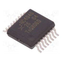 10 pcs : 74HC4040DB,112 - IC: digital, 12bit,binary counter, IN: 1, CMOS, SMD, SSOP16, HC,