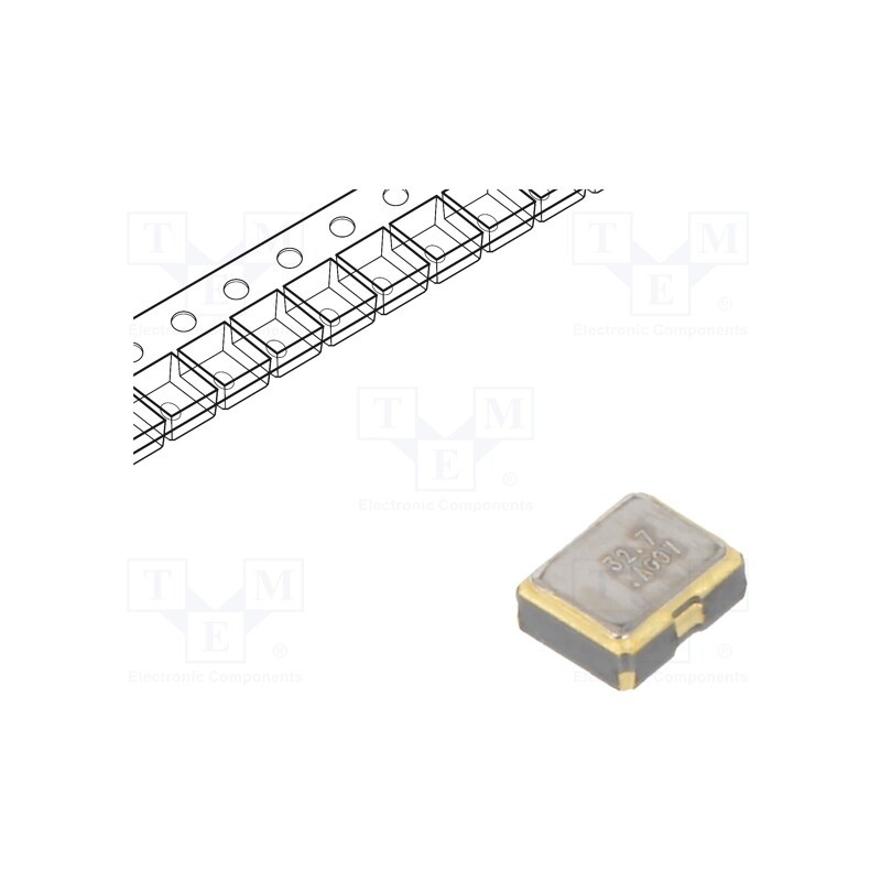 10 pcs : ASAK-32.768KHZ-LRS-T - Resonator: ceramic, 32.768kHz, 15pF, SMD, 2x1.6x0.8mm, 3.3VDC