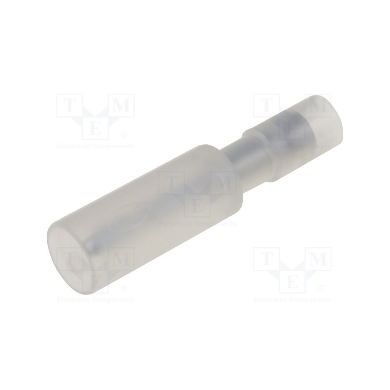 20 pcs : PC 2005-M-CLR - Terminal: round, male, Ø: 2mm, 0.5÷0.75mm2, crimped, for cable, 12A