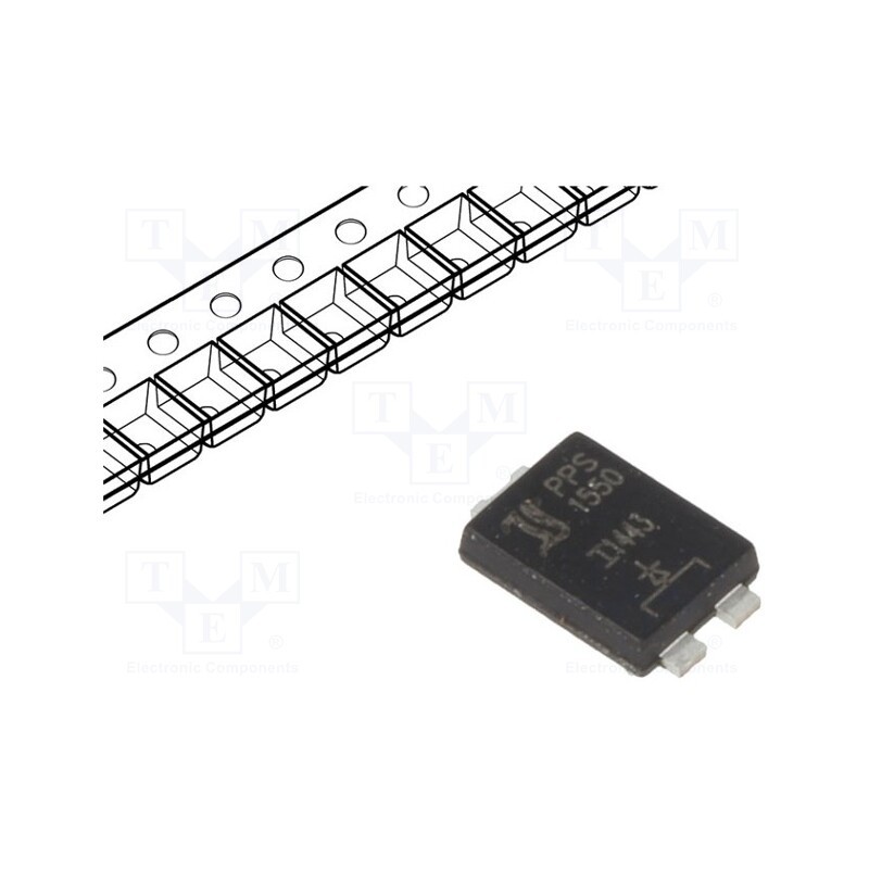 10 pcs : PPS1550 - Diode: Schottky rectifying, SMD, 50V, 15A, PowerSMD,