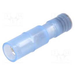 20 pcs : PC 4020-F-WP-BCL - Terminal: round, female, Ø: 4mm, 2mm2, crimped, for cable, blue, 20A