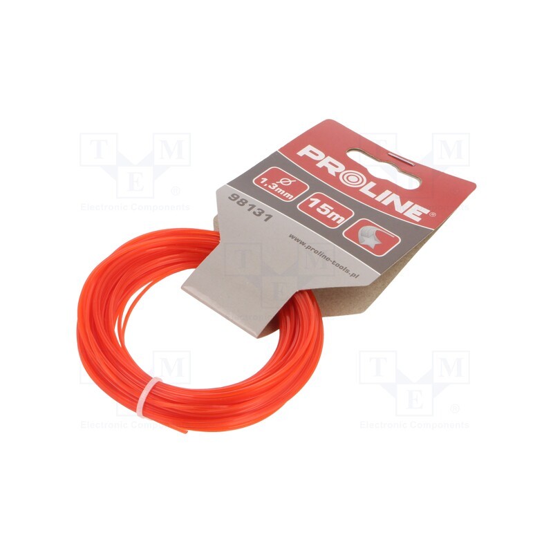 10 pcs : 98131 - Trimmer line, L: 15m, polyamide, star, Size: 1.3mm