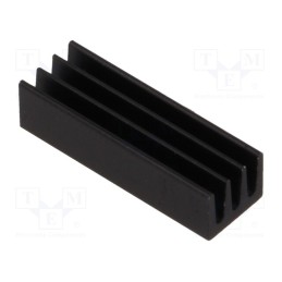 10 pcs : ICK14/16L - Heatsink: extruded, black, L: 19mm, W: 6.3mm, H: 4.8mm, 46K/W